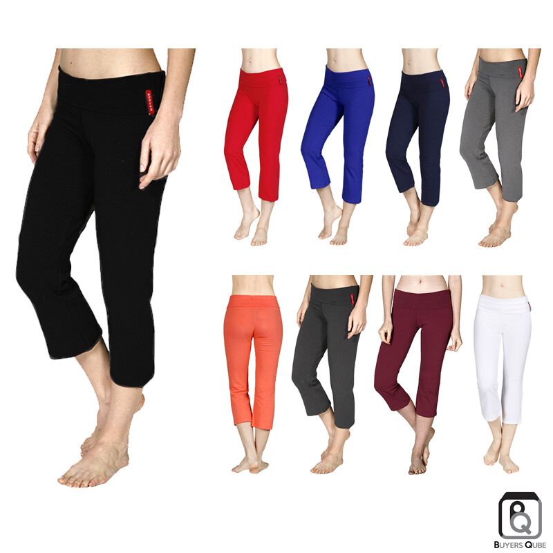 fold over capri yoga pants